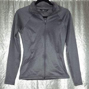 The North Face EUC XS gray fleece-lined zip-up jacket
